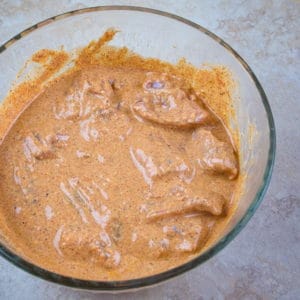 Easy Butter Chicken (Murgh Makhani) Chicken marinated in yogurt and spices.