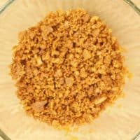 Cardamom Pumpkin Cheesecake (No-Bake) cookie crumbs moistened with melted butter