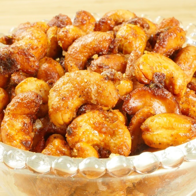 spicy garam masala roasted nuts